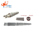 Plastic extruder conical twin screw and barrel for PVC pipe/profile